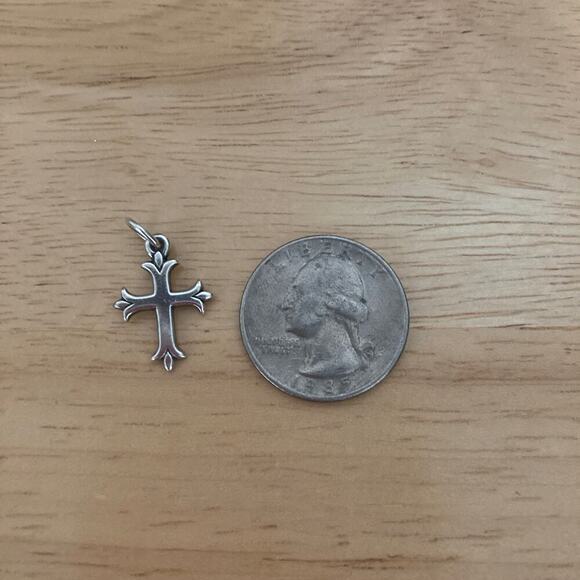 JAMES AVERY FLEUREE CROSS STERLING SILVER - Picture 3 of 3